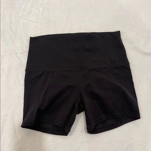 Black workout shorts